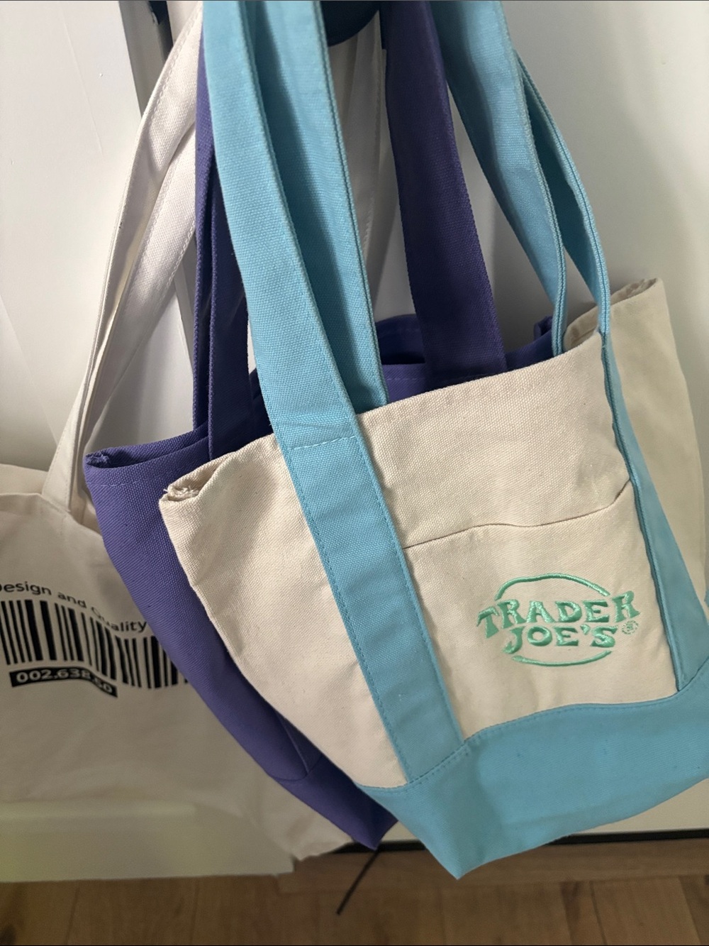 2 Trader Joe's mini totes & one IKEA tote bundle - Picture 3 of 3